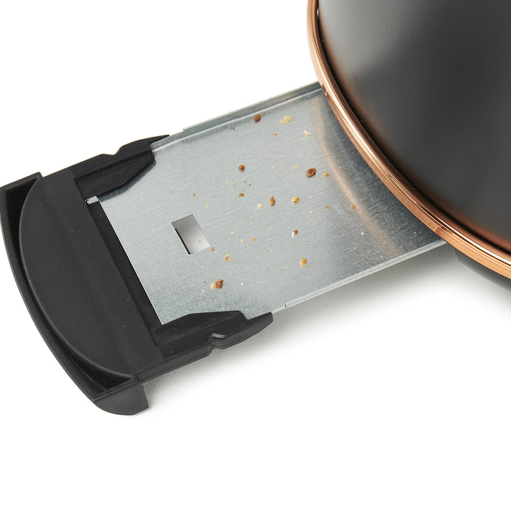 Haden Dorset 2 Slice Wide Slot Toaster & 12 Cup Coffee Maker, Black & Copper