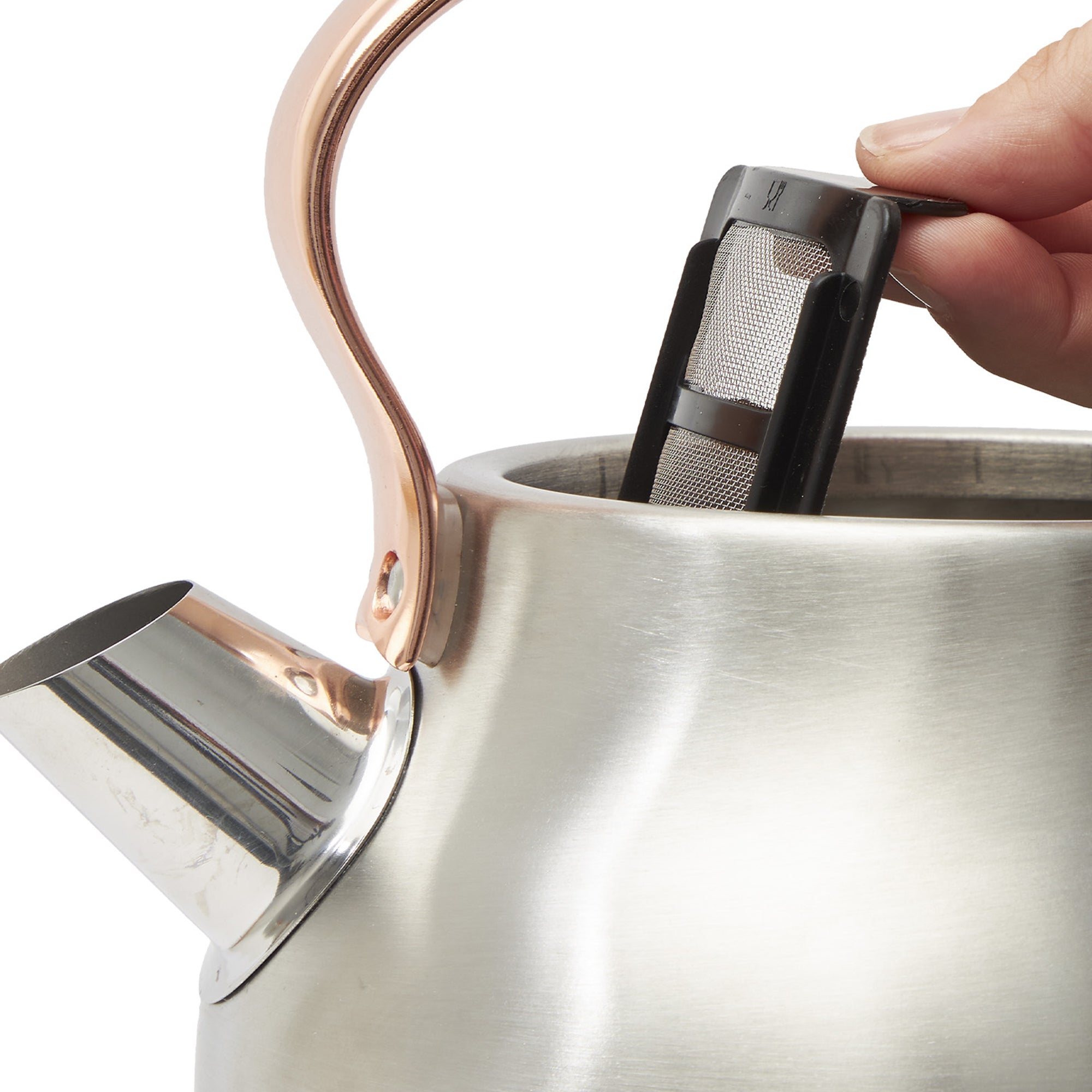 Haden Heritage 2 Slice Wide Slot Toaster & Electric Water Kettle, Steel & Copper