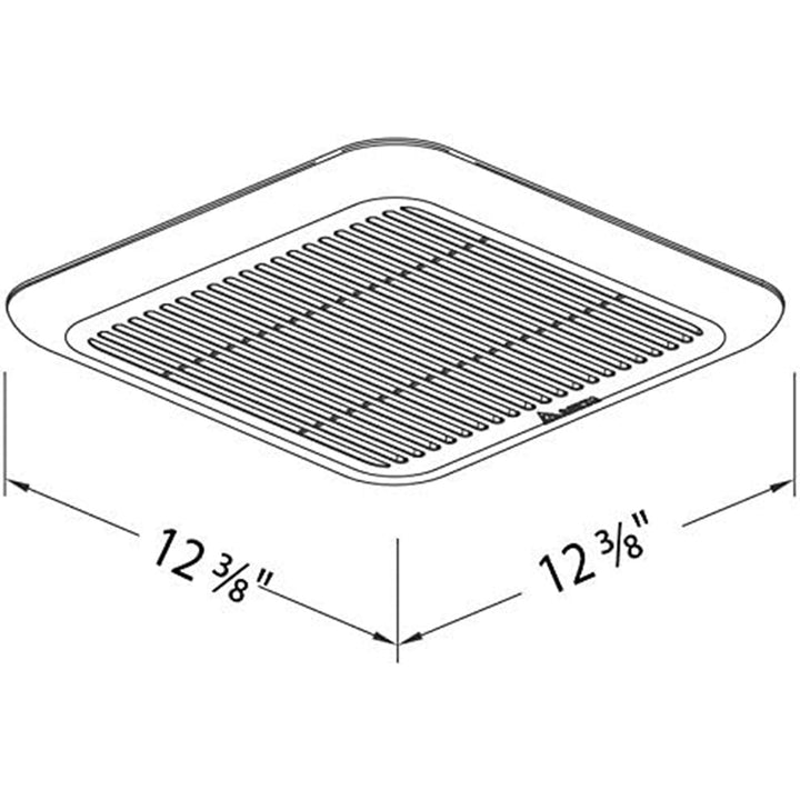 Delta Breez Exhaust Fan w/Dual Speed Adjustable, 80/110 CFM, White (Open Box)