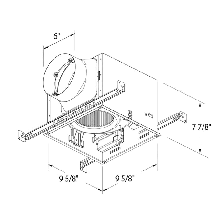 Delta Breez Fan Edge-Lit LED Adjustable Color Light, 80/110 CFM, White(Open Box)