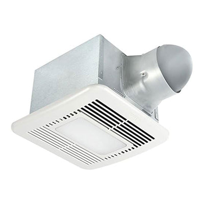 Delta Breez Exhaust Fan LED Light w/ Humidity Sensor, 80/110CFM, White(Open Box)