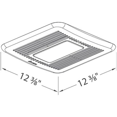 Delta Breez Signature Exhaust Fan LED Light w/ Humidity Sensor, 80/110CFM, White