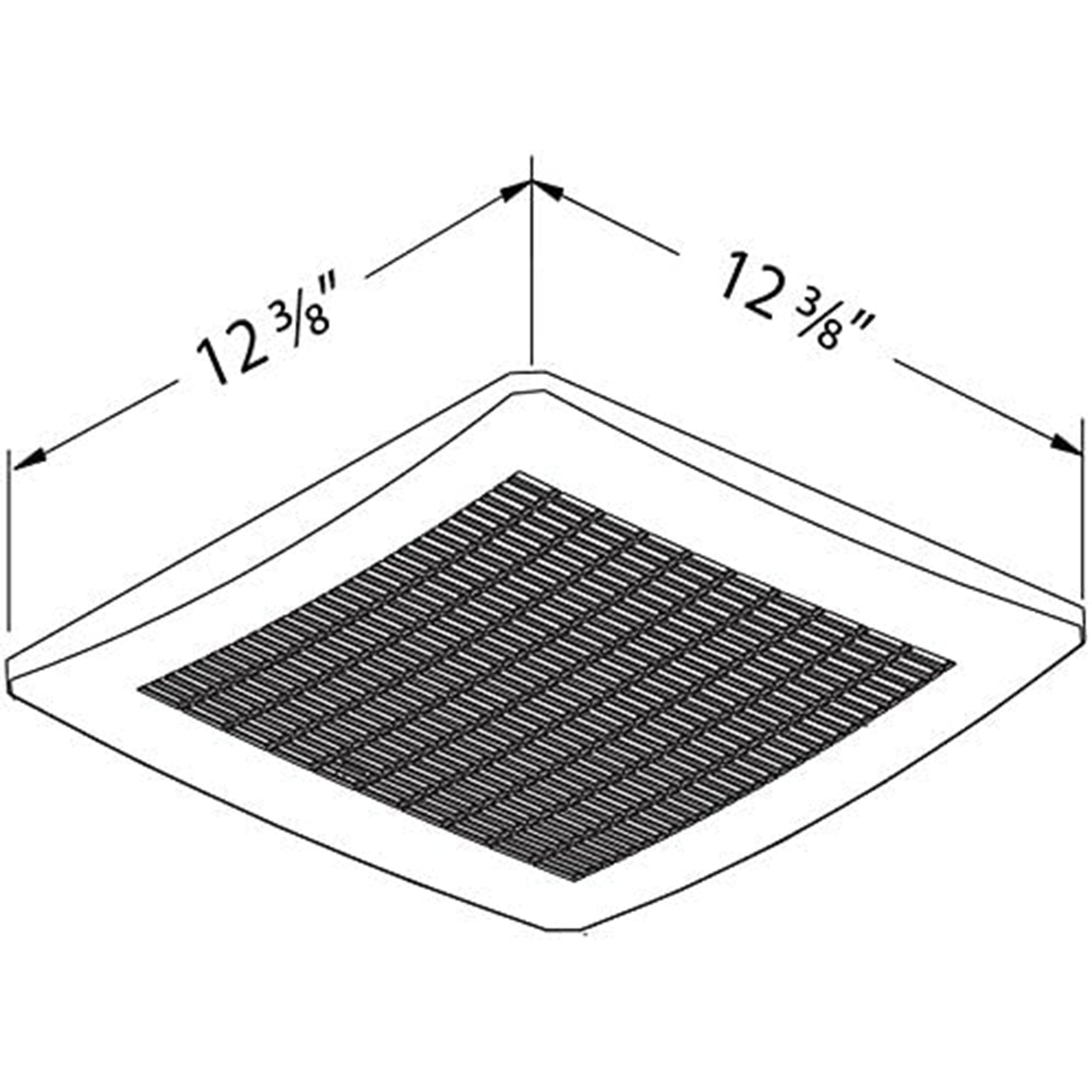 Delta Breez Signature 130 CFM Exhaust Bathroom Fan with Humidity Sensor, White