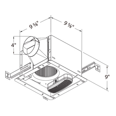 Delta Breez 110 CFM Ceiling Exhaust Fan with Bluetooth Stereo Speaker (Open Box) - VMInnovations