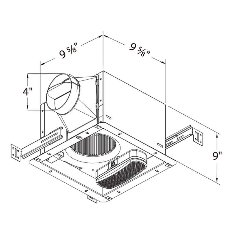 Delta Breez Signature 110 CFM Ceiling Exhaust Fan with Bluetooth Stereo Speaker