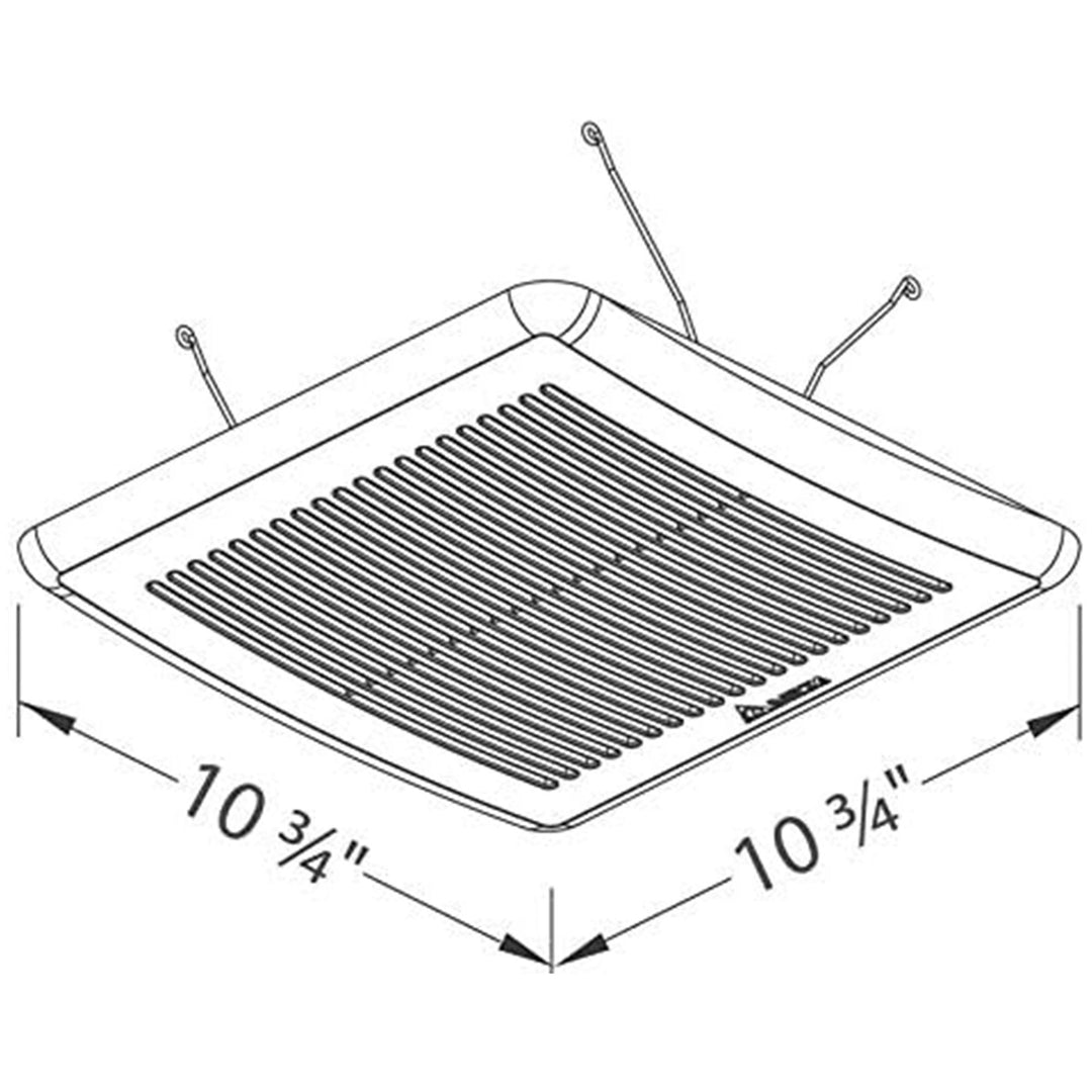 Delta Breez Bath Exhaust Fan w/ Adjustable High Speeds, 80 or 110 CFM (Open Box)