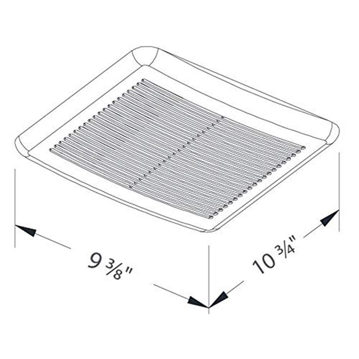 Delta Breez Exhaust Bathroom Fan 70 CFM with Dual Speed, White (Open Box)