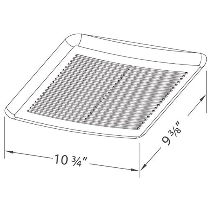 Delta Breez Integrity Exhaust Bathroom Fan 80 CFM w/Humidity Sensor, White(Used)
