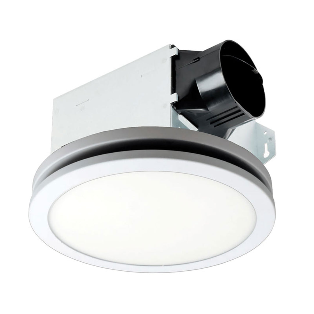 Delta Breez Integrity 100 CFM Exhaust Fan, LED Edge-Lit Panel, White (Open Box)