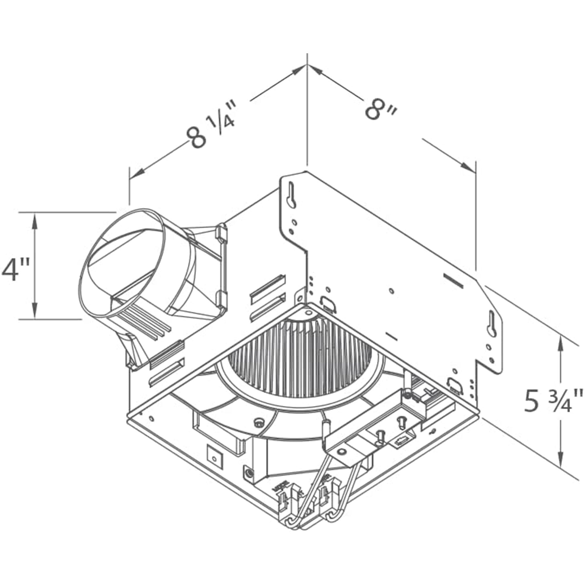 Delta Breez GreenBuilder Ventilation Bath Fan 80CFM w/Sensor, White (Open Box) - VMInnovations