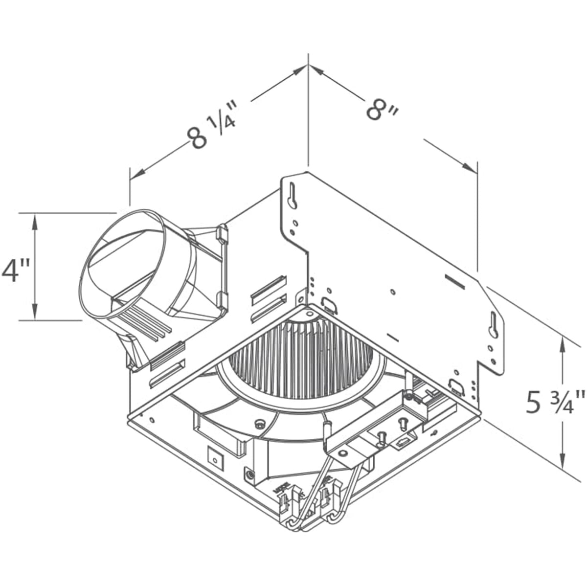 Delta Breez GreenBuilder Ventilation Bath Fan 80CFM w/Sensor, White (Open Box)