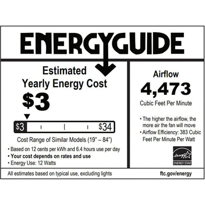 Delta Breez RioVista 60" Ceiling Fan with LED, Remote, Indoor/Outdoor, Black - VMInnovations