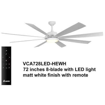 Delta Breez RioVista 72" 8 Blade Ceiling Fan with LED light and Remote(Open Box) - VMInnovations