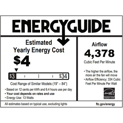 Delta Breez Pleasanton 60" Ceiling Fan with LED, Remote, Indoor/Outdoor, White - VMInnovations