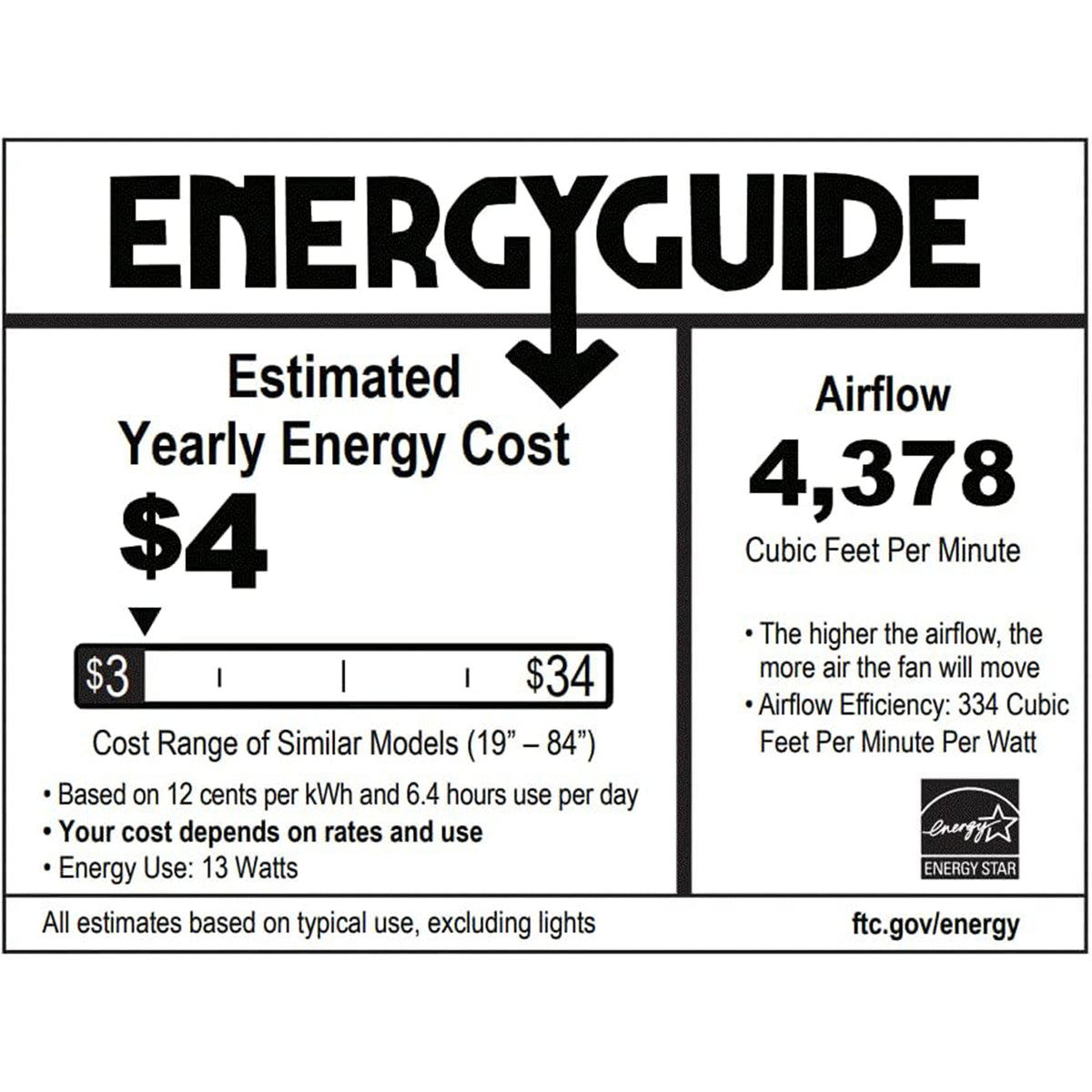 Delta Breez Pleasanton 72" Ceiling Fan w LED, Remote, Indoor/Outdoor (Used)