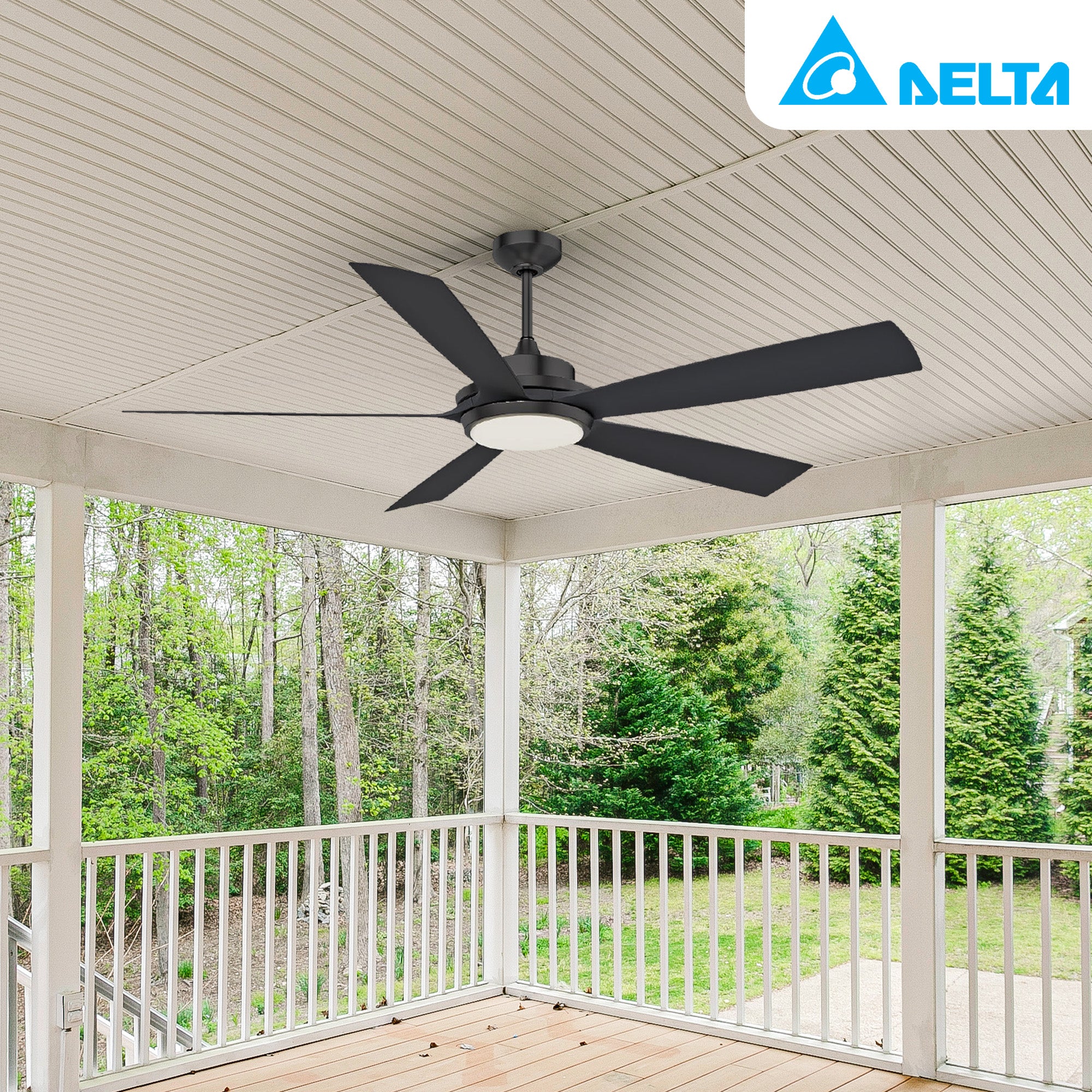 Delta Breez Pleasanton 72" Ceiling Fan w LED, Remote, Indoor/Outdoor (Used) - VMInnovations