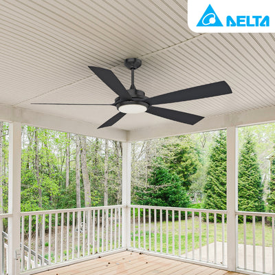 Delta Breez Pleasanton 72" Ceiling Fan w LED, Remote, Indoor/Outdoor (Used) - VMInnovations
