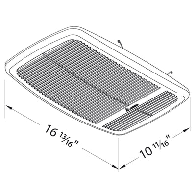 Delta Breez Radiance Exhaust Bathroom Fan 80 CFM with Built-In Heater, White