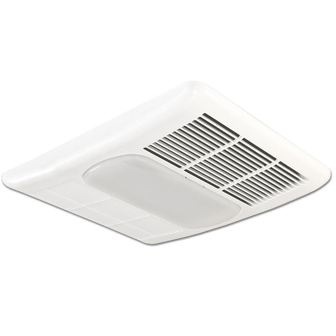 Delta Breez Radiance Exhaust Bath Fan 80 CFM with Built-In Light & Heater, White