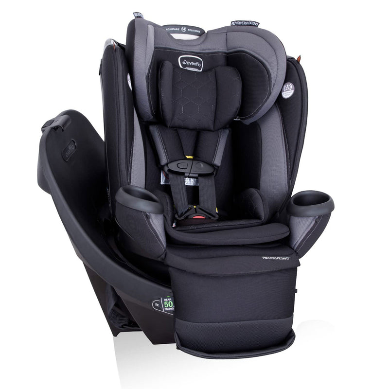 Evenflo Revolve360 Extend Rotational All in 1 Convertible Car Seat, Revere Gray