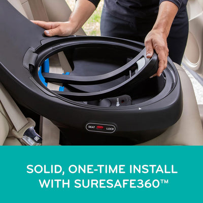 Evenflo Extend Rotational All in 1 Convertible Car Seat, Rowe Pink (Open Box)