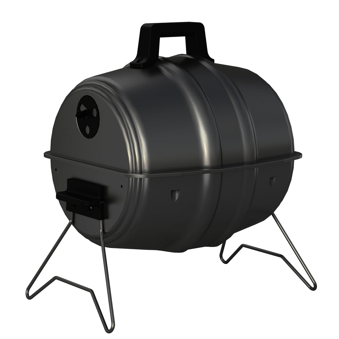 Americana Grills Keg A Que Charcoal BBQ Portable Grill, 186 Square In (Open Box) - VMInnovations