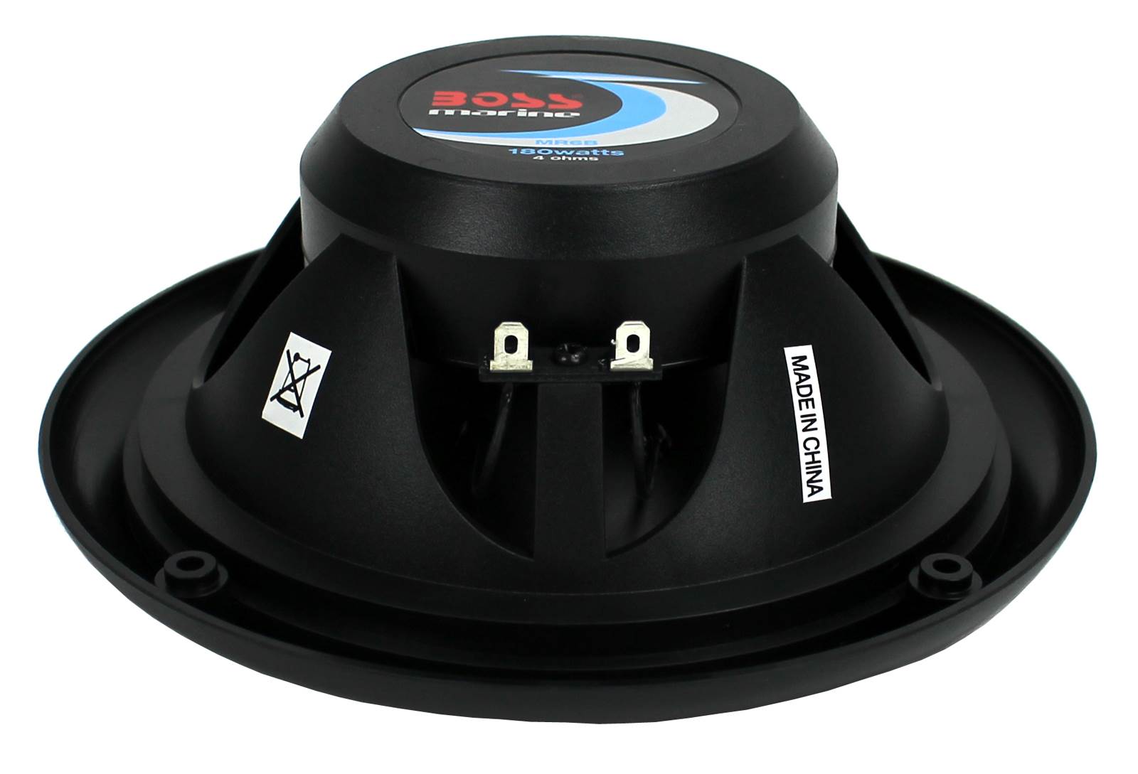 BOSS Audio MR6B 6.5" 180W Dual Cone Marine Full Range Speakers, Black, 1 Pair - VMInnovations