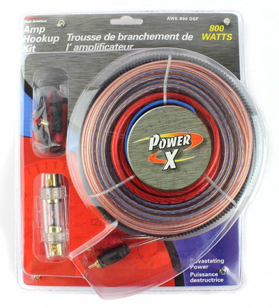 STINGER AWK-800-DSF 800W 4-Gauge Ga Car Amplifier Amp Wiring Kit AWK800DSF