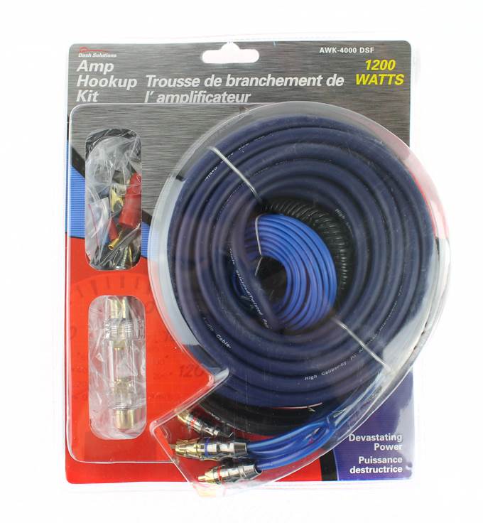 STINGER AWK-4000-DSF 1200W 8-Gauge Ga Amplifier Car Amp Wiring Kit AWK4000DSF