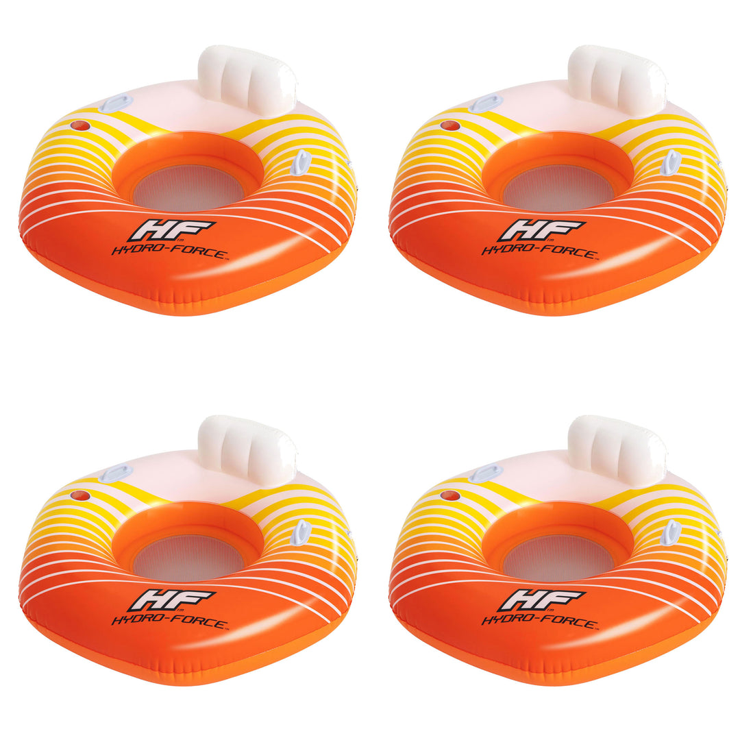 Bestway Hydro-Force Sunkissed Inflatable Tube for Pool, River, Beach, 4 Pack