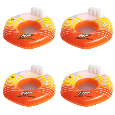Bestway Hydro-Force Sunkissed Inflatable Tube for Pool, River, Beach, 4 Pack - VMInnovations