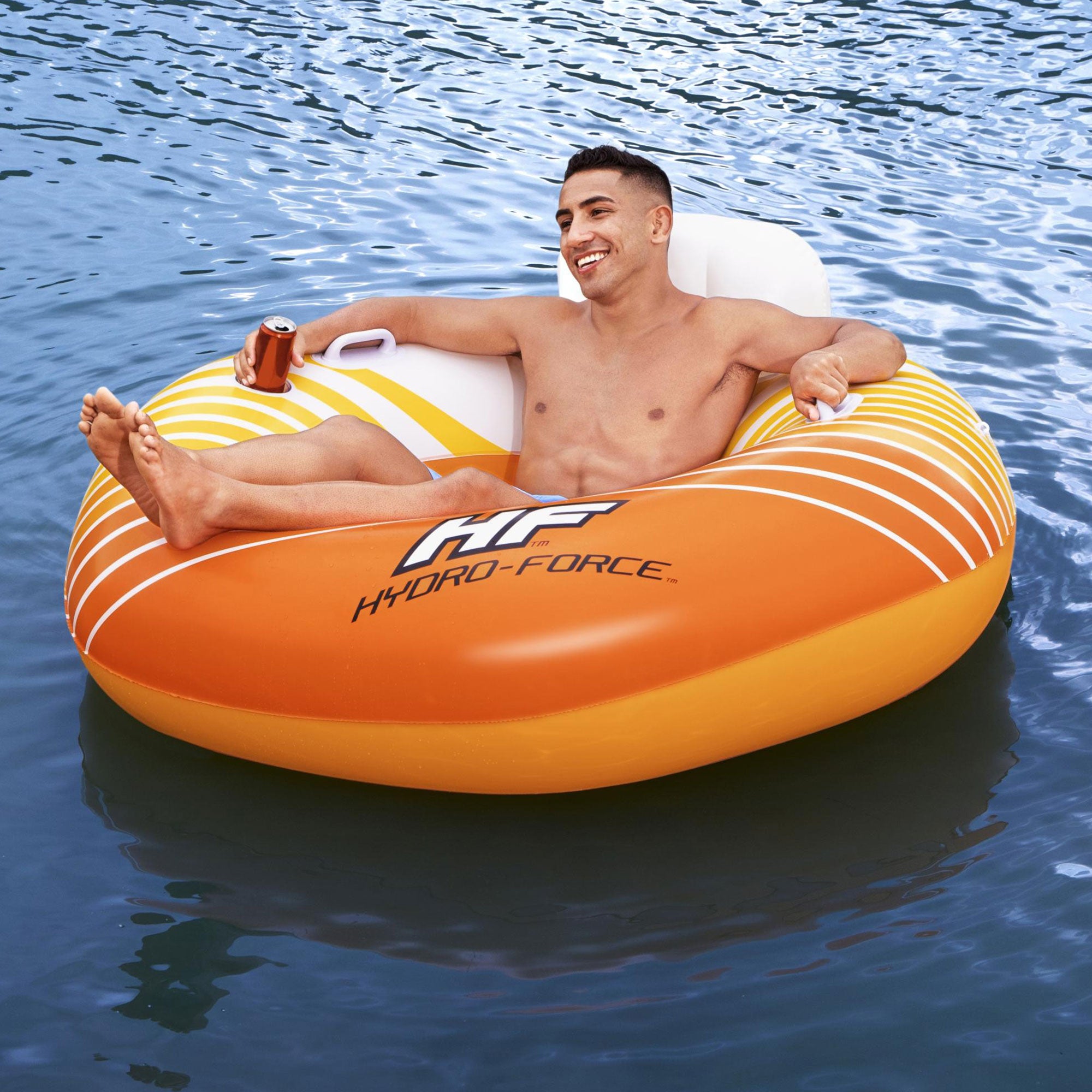 Bestway Hydro-Force Sunkissed Inflatable Tube for Pool, River, Beach, 4 Pack - VMInnovations