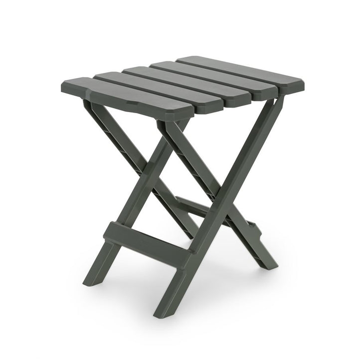 Camco Adirondack Camping Small Plastic Folding Side Table, Sage (2pk) (Open Box) - VMInnovations