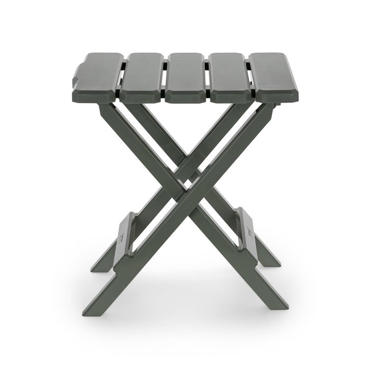 Camco Adirondack Camping Small Plastic Folding Side Table, Sage (2pk) (Open Box) - VMInnovations