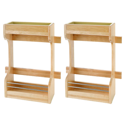 Rev-A-Shelf 30" Door Mount Sink Base Cabinet Storage Organizer, 2 Pack, Wood