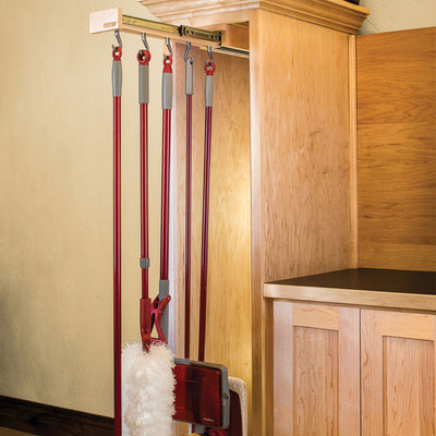 Rev-A-Shelf Pullout Organizer Hooks w/Ball Bearing Slide System, 2 Pack, Natural - VMInnovations