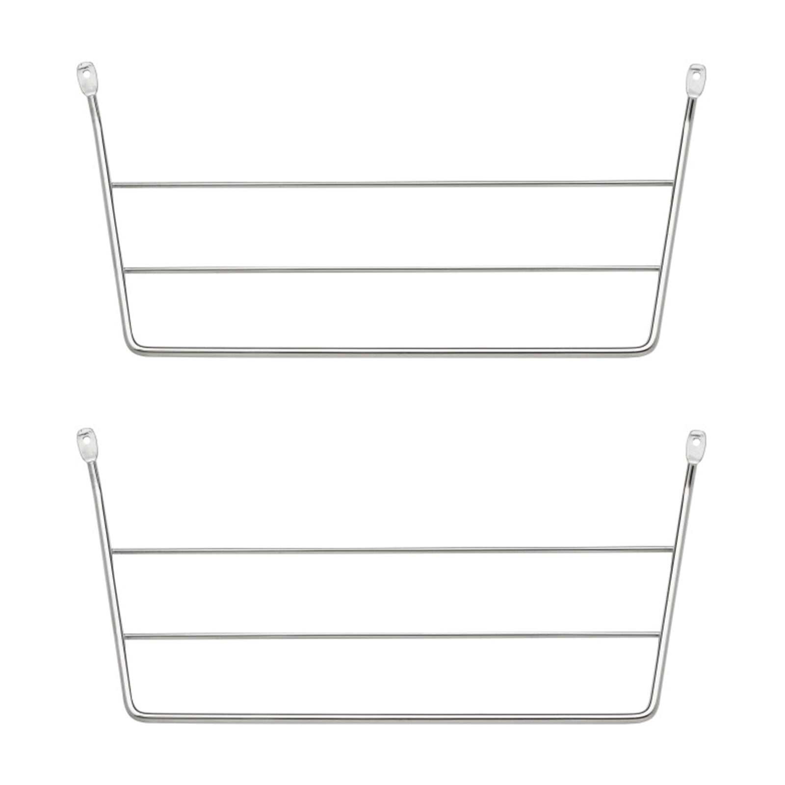 Rev-A-Shelf Kitchen & Bathroom Undersink Door Mount Towel Bar, 2 Pack, Chrome - VMInnovations