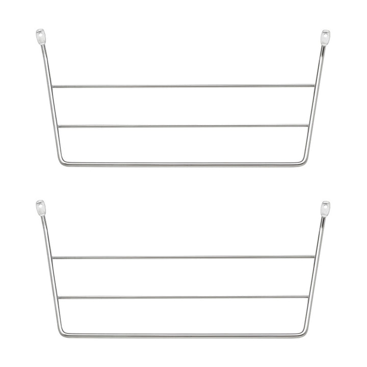 Rev-A-Shelf Kitchen & Bathroom Undersink Door Mount Towel Bar, 2 Pack, Chrome