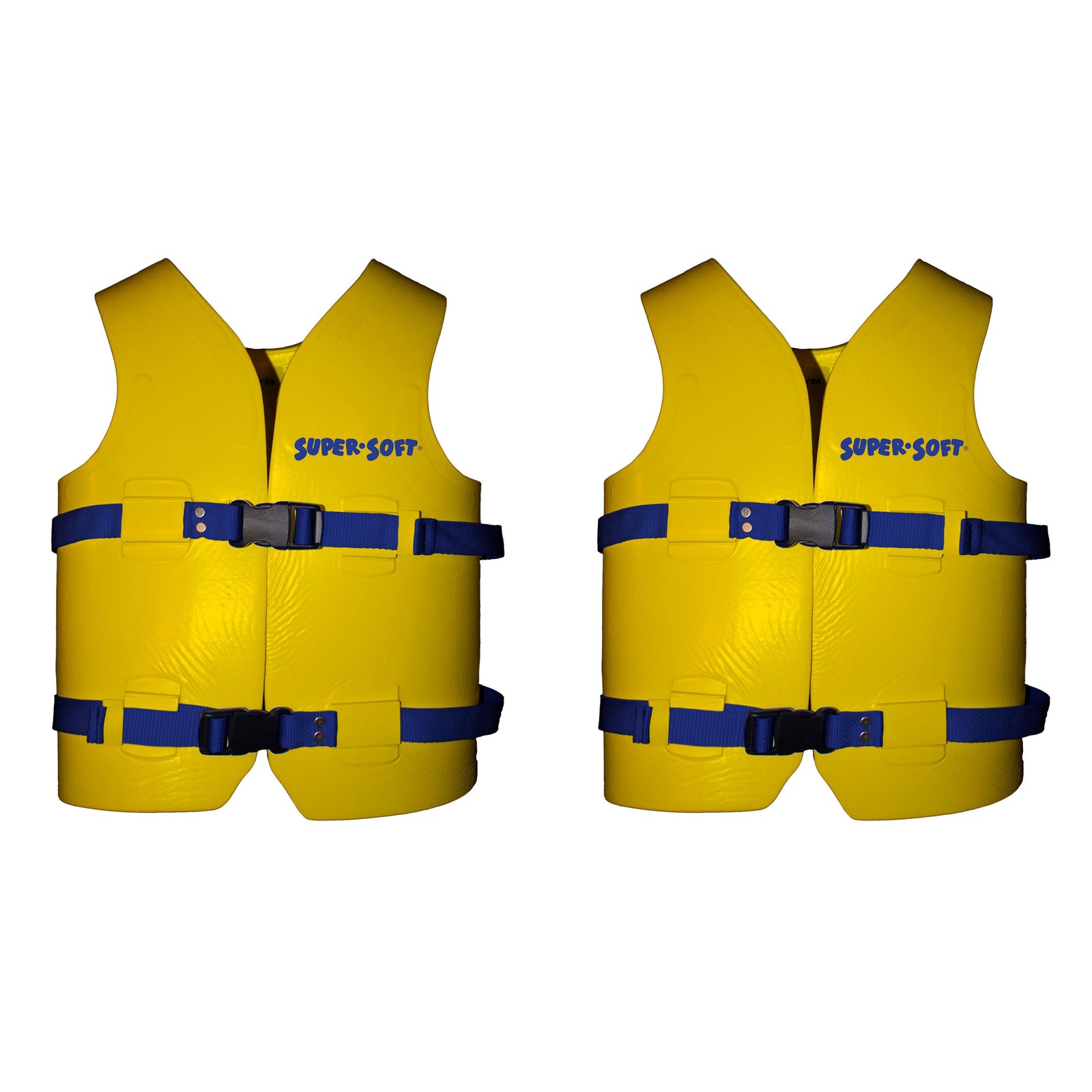 TRC Recreation Super Soft Child Life Jacket Safety Vest, Medium, 2 Pack, Yellow - VMInnovations