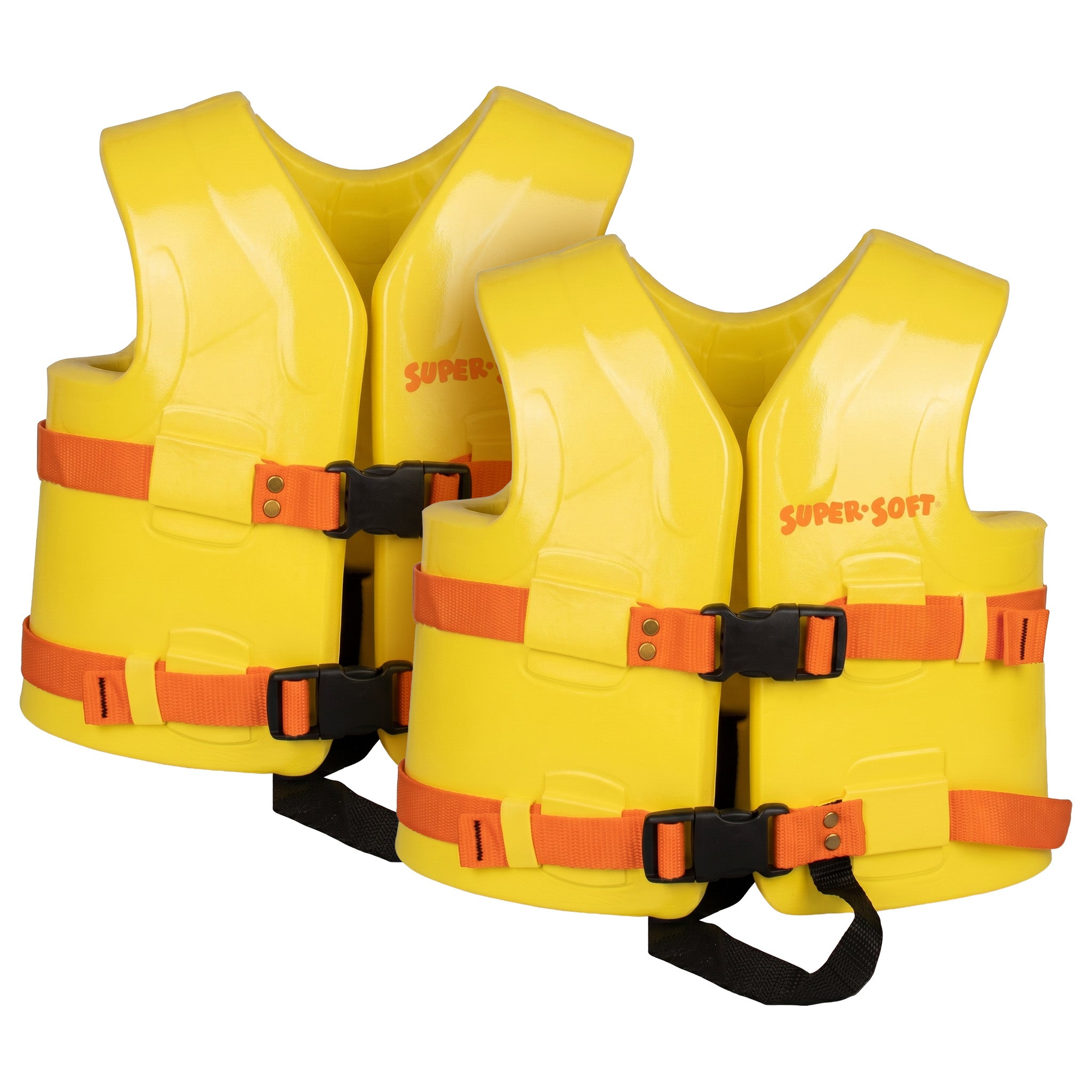 TRC Recreation Super Soft Child Life Jacket Safety Vest, X Small, 2 Pack, Yellow