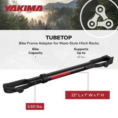 Yakima TubeTop Hitch Mounted Bike Rack with Seat Post Mounting Type, 2 Pack