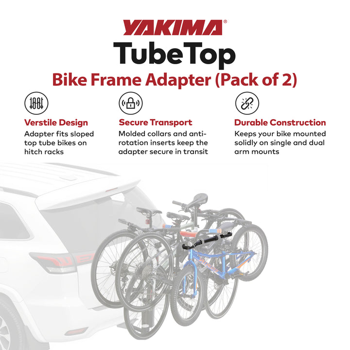 Yakima TubeTop Hitch Mounted Bike Rack with Seat Post Mounting Type, 2 Pack