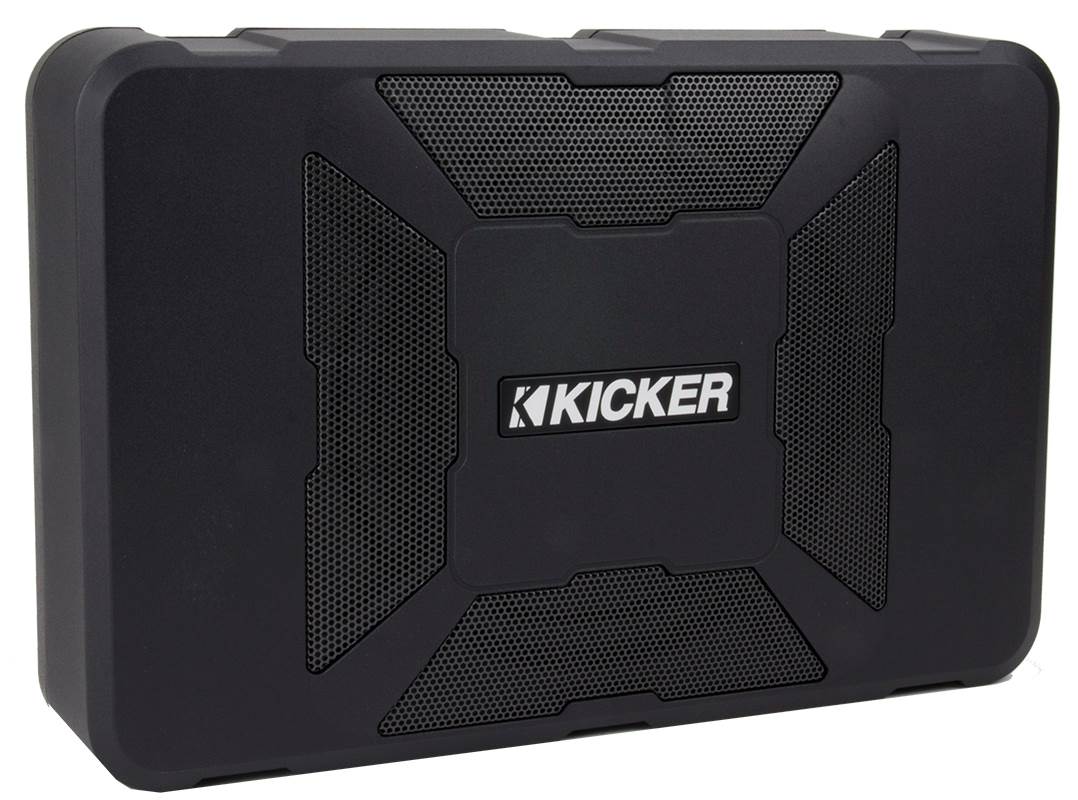 KICKER 11HS8 8" 150W Hideaway Car Audio Powered Subwoofer Sub Enclosure (4 Pack)