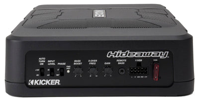 KICKER 11HS8 8" 150W Hideaway Car Audio Powered Subwoofer Sub Enclosure (4 Pack)