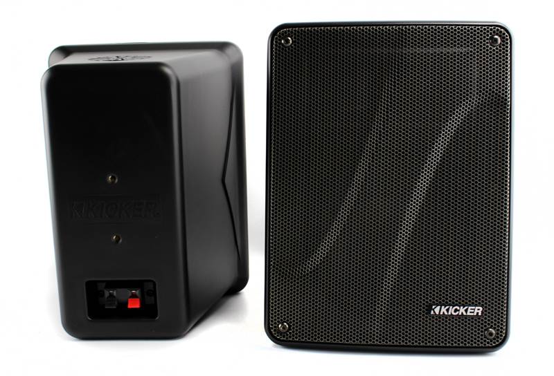 KICKER KB6000 6.5" Black Full Range Indoor/Outdoor/Marine Speakers (Open Box)
