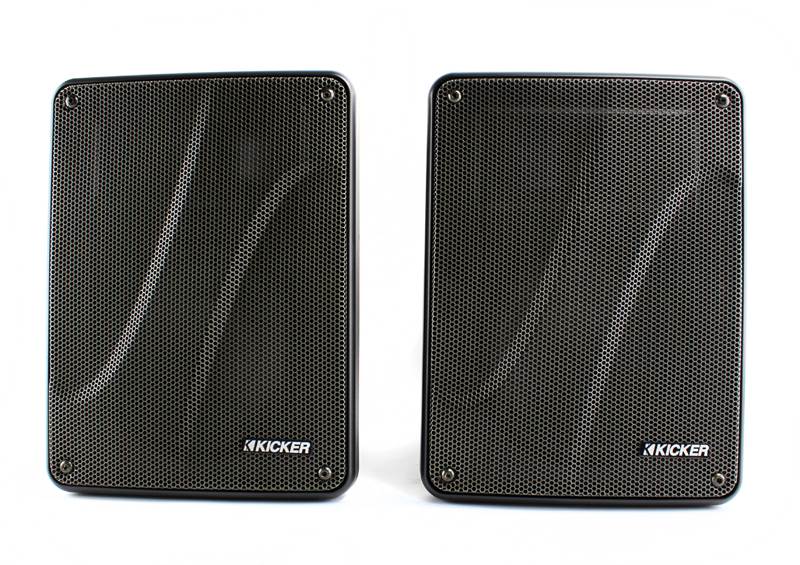 KICKER KB6000 6.5" Black Full Range Indoor/Outdoor/Marine Speakers (Open Box)