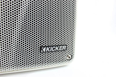 KICKER KB6000 6.5" White Full Range Indoor/Outdoor/Marine Speakers (Open Box)