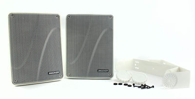 KICKER KB6000 6.5" White Full Range Indoor/Outdoor/Marine Speakers (Open Box)