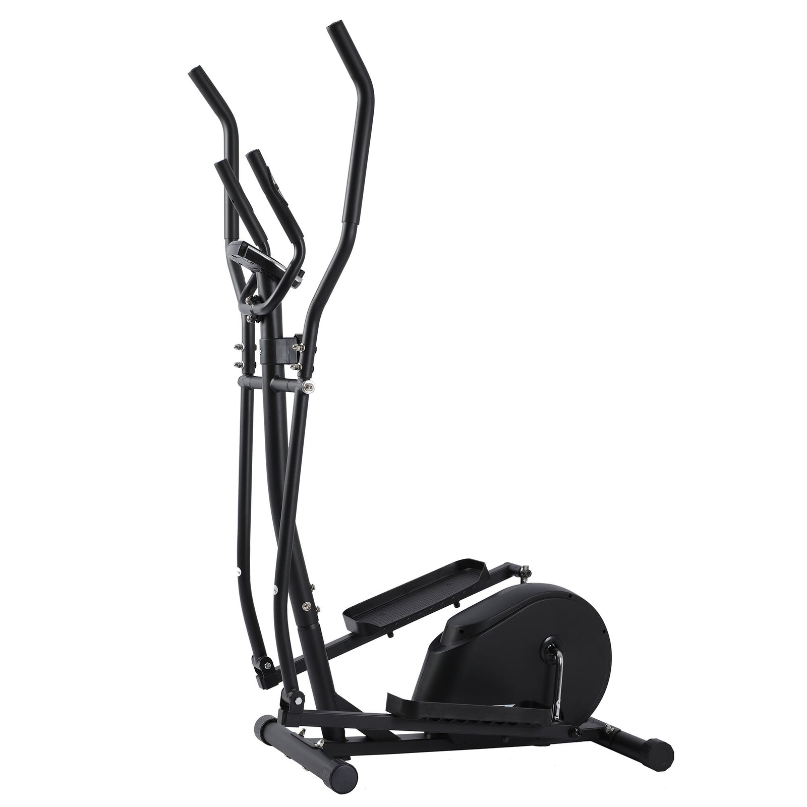HolaHatha Magnetic Elliptical Machine for Home, Full Body Cardio Trainer, Black - VMInnovations