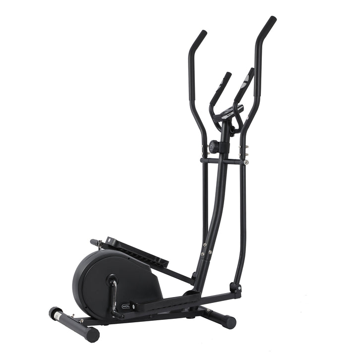 HolaHatha Magnetic Elliptical Machine for Home, Full Body Cardio Trainer, Black - VMInnovations